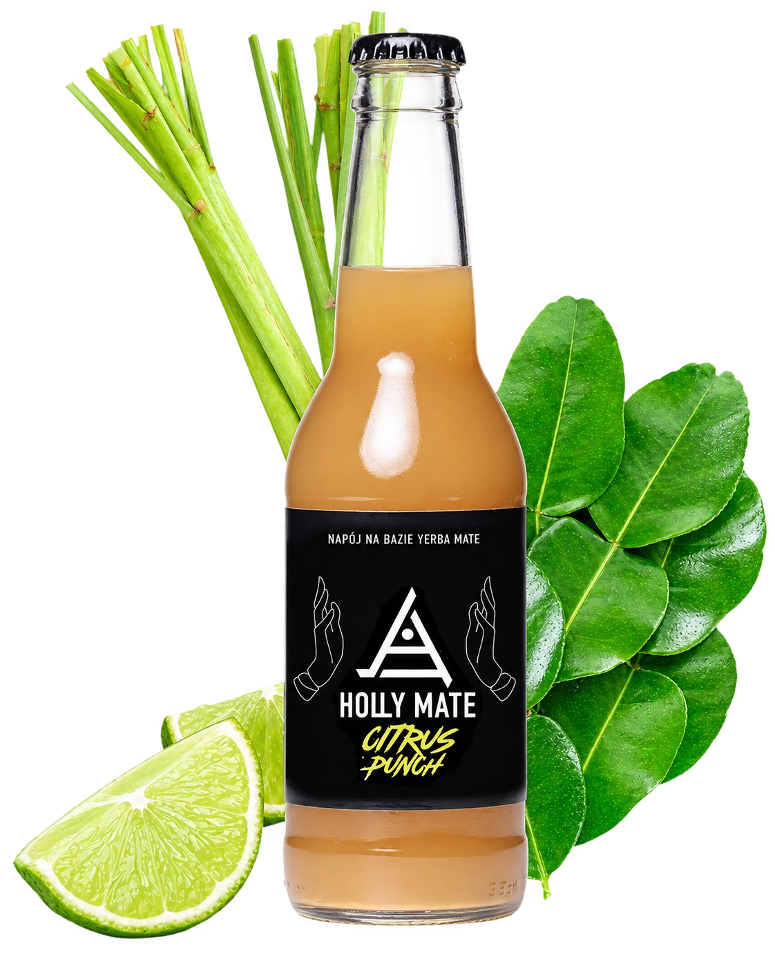 Butelka HOLLY MATE Citrus Punch z limonką, liśćmi kaffiru i trawą cytrynową